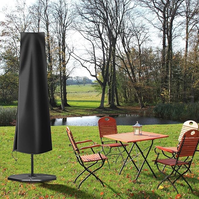 Umbrella Covers,Patio Waterproof Market Parasol Covers with Zipper for 7ft to 11ft Outdoor Umbrellas Large