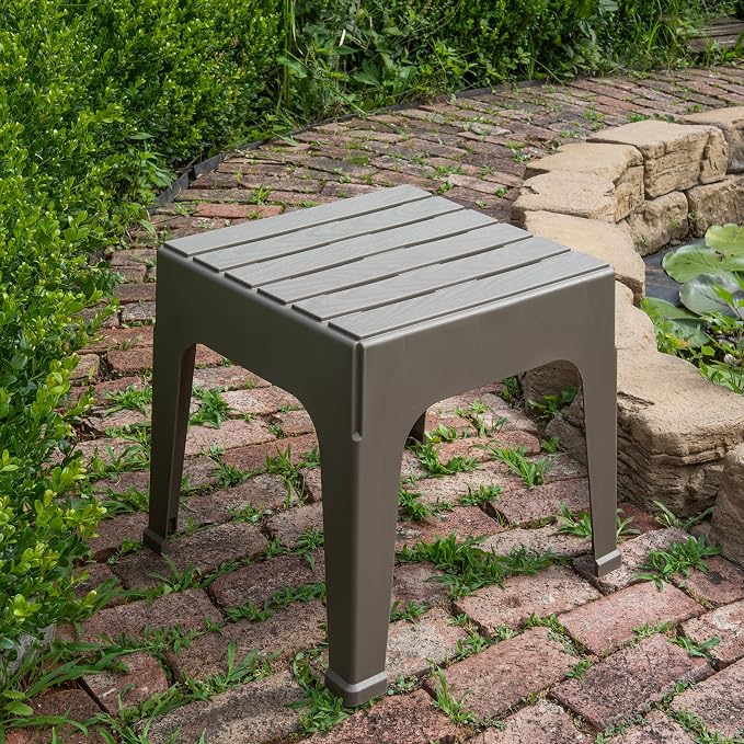 Adams Big Easy® Outdoor Stack Table - 2-Pack, Earth Brown