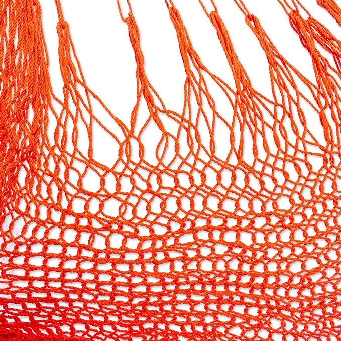 Novica Handmade Ocean Seat in Orange Cotton Hammock Swing (Single)