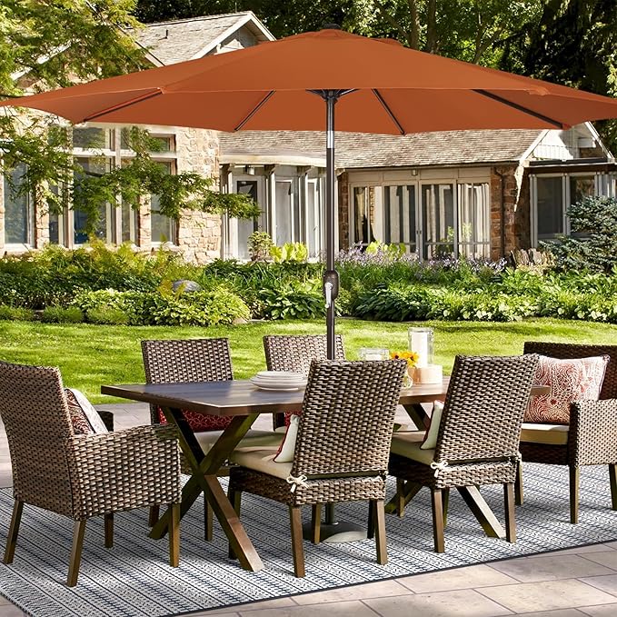 Blissun 9ft Patio Umbrella Replacement Canopy, Market Umbrella Top, Outdoor Table Umbrella Canopy for 8 Ribs, Canopy Only