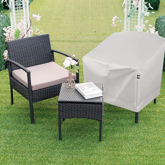 Patio Chair Covers Waterproof Heavy Duty Outdoor Chair Cover,UV Resistant Patio Rocking Chair Covers, Swivel Lounge Chair Cover,Patio Furniture Covers for Lawn/Garden (36" L x 41W x 34" H)