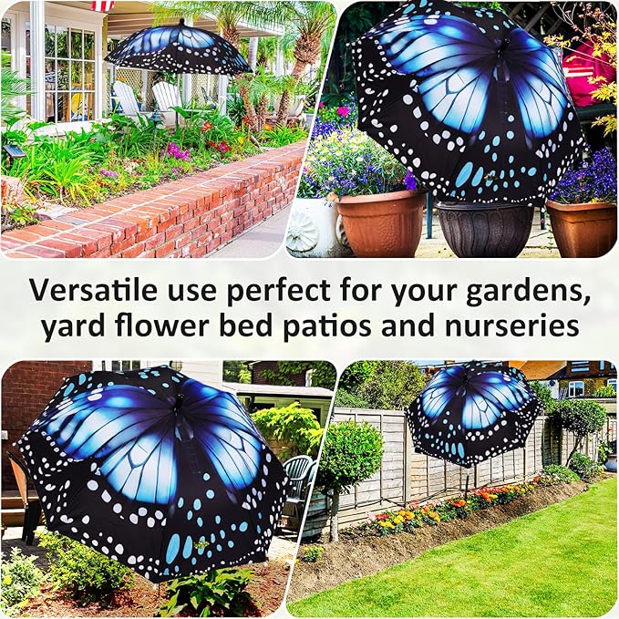 Plant Umbrellas for Outdoor Plants, Large Garden Plant Umbrella Shade Upgraded Adjustable Angle Height for Potted Plants Garden Beds