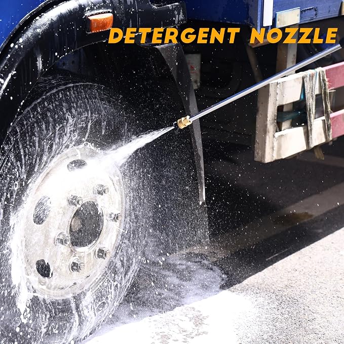 Pressure Washer Gas Powered 3500 PSI 2.3 GPM, 209CC Engine Gas Pressure Washer with 25FT Hose & 4 Quick-Connect Multi-Angle Nozzle, High Pressure Washer for Outdoor Cleaning