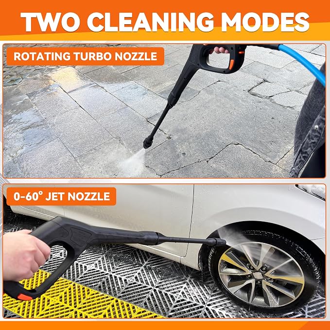 High Pressure Washer Gun Kit with Nozzle Wand, Locking Hose Design & Safety Trigger–Compatible with Portland Pulsar Powerwasher Taskforce Taskmaster ShopForce Electric Pressure Washers