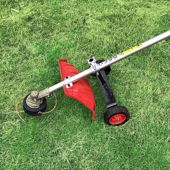 STELLALYRE Adjustable Support Wheels Auxiliary Wheels 26mm(1 inch) and 28mm(1.1inch) for Weed Trimmer Grass Cutter Parts Gas String Trimmer Petrol/Electric Brushcutter Strimmer