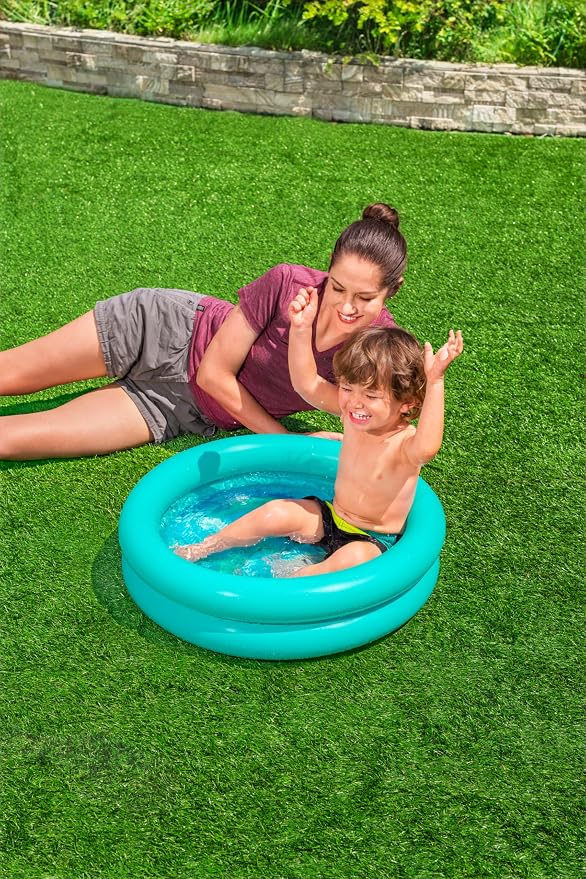 Bestway | 2 Ring Inflatable Kiddie Pool, Swimming Pool Toys, Water Pool Toys, Inflatable Baby, Kids Pool for Outdoors, Assorted-Designs