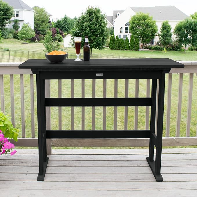 highwood AD-TBL-KS3-BKE Lehigh Bar Height Balcony Table, Black