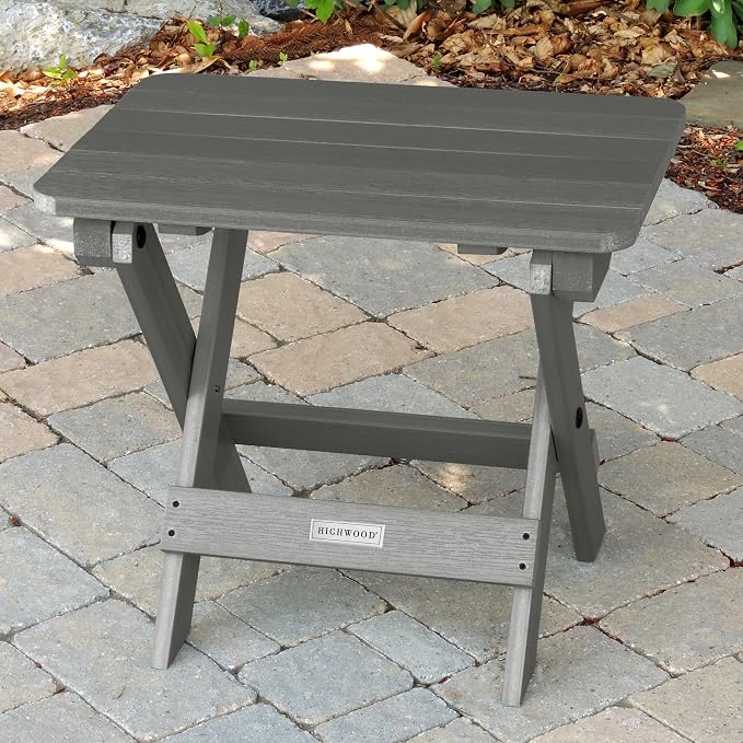 highwood Folding Adirondack Side Table, Coastal Teak
