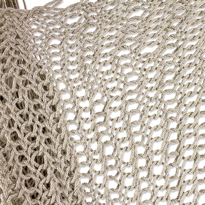 Novica Handmade Ocean Seat in Ivory Cotton Hammock Swing (Single)