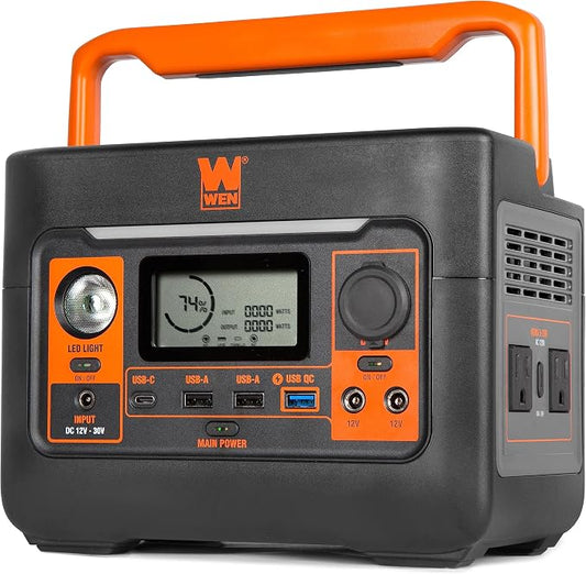 WEN 300-Watt 269Wh Lithium-Ion Power Station and Battery-Powered Inverter Generator (PP300i)