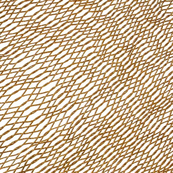 NOVICA Metallic Copper Brown Hand Woven Nylon Mayan 1 Person Rope Hammock, 'Glowing Copper' (Single)