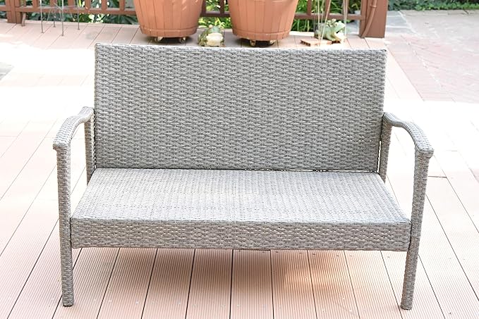 Meredith 4 Peces Conversation Set with 2 Inch Brown Cushion