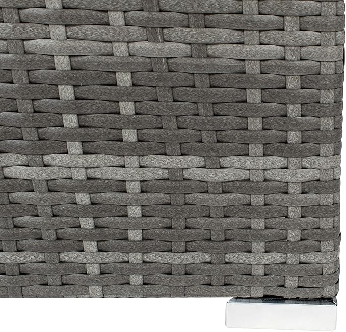 SAFAVIEH PAT7510B-2BX Collection Sectional Diona Grey Outdoor Living Patio Set, Grey/Grey