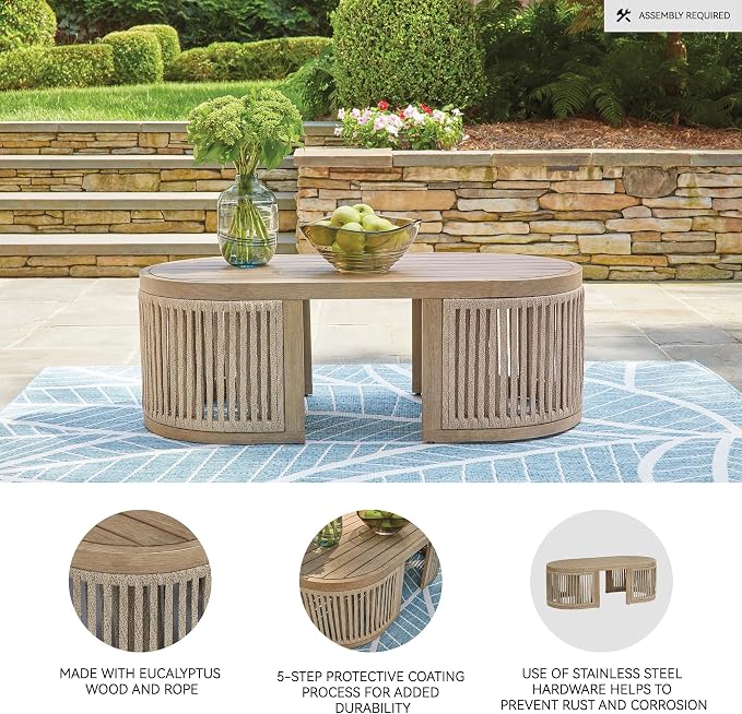 Serena Shores - Rectangular Cocktail Table - Beige