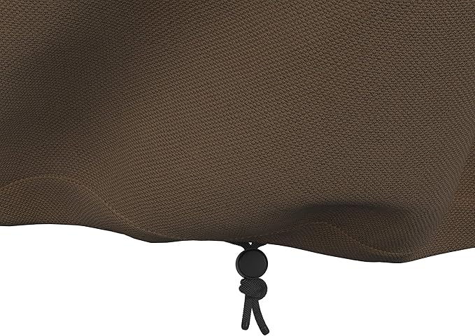 Amazon Basics Patio Furniture Cover, Waterproof, Anti-UV, Wind Resistant, X-Large, Durable, Beige/Tan, 130" x 84"