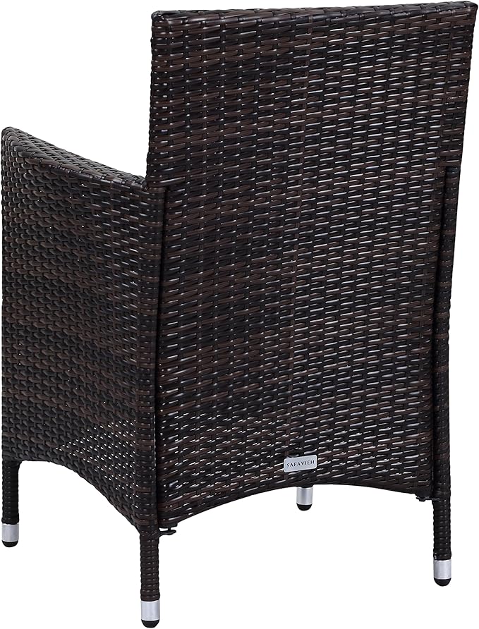 Safavieh Outdoor Collection Figueroa Brown and Sand 4-Piece Patio Set