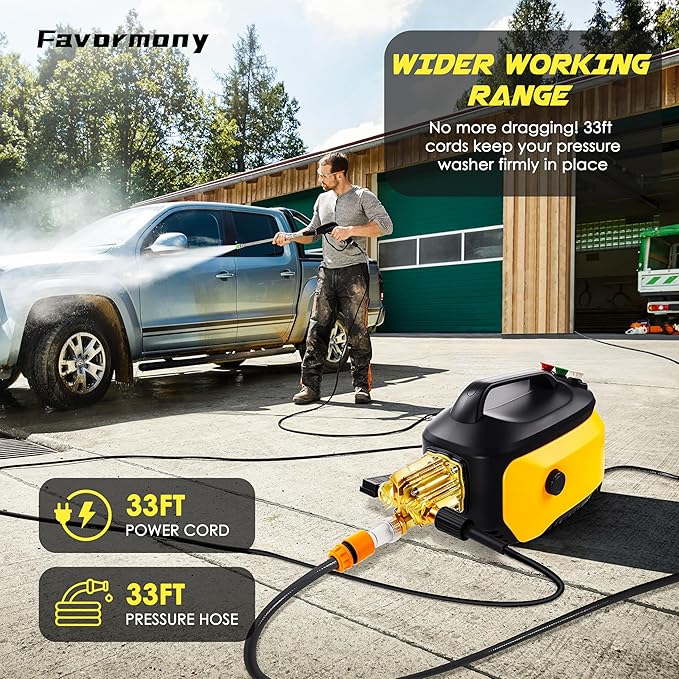 Pressure Washer, Portable Power Washer for Car Detailing, Home, Fences, Driveways, Patio Outdoor All Other Cleaning transformations