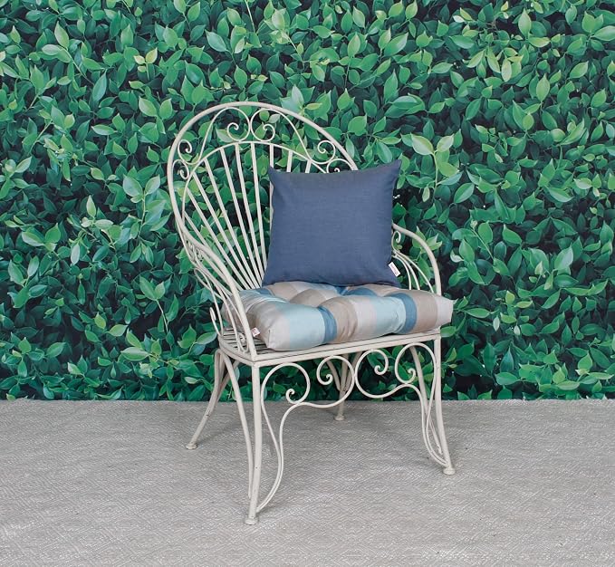 Outdoor/Indoor Sunbrella Throw Pillows Square Set of 2 Pieces 16 inch x 16 inch Spectrum Denim - Cover Only, Insert Not Included