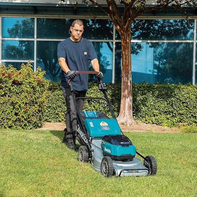 Makita XML09PT1 36V (18V X2) LXT® Brushless 21" Self-Propelled Commercial Lawn Mower Kit with 4 Batteries (5.0Ah) (Renewed)