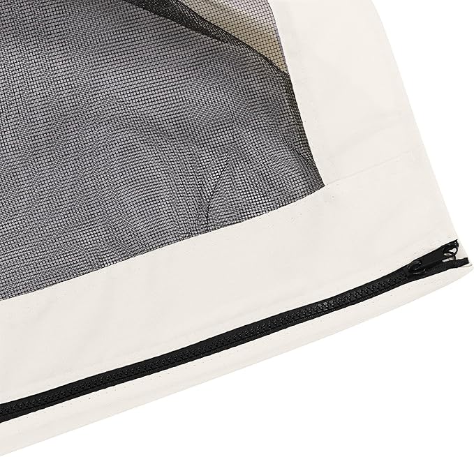 Outsunny 10' x 13' Universal Replacement Mesh Sidewall Netting for Patio Gazebos and Canopy Tents with Zippers, Sidewall Only, White