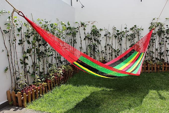 Mayan Hammocks Handmade in Yucatan Mexico Hamacas Mexicanas Mayas Full Size Rasta