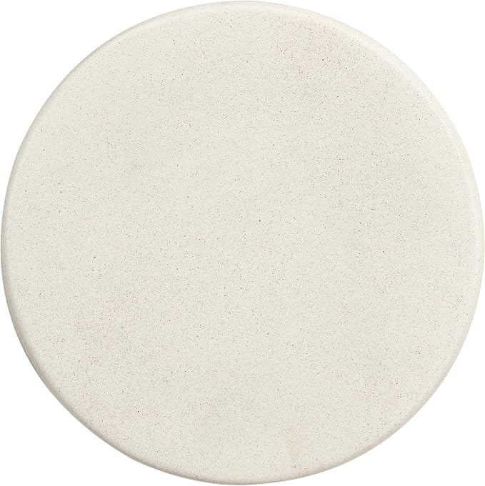 Christopher Knight Home 17.52" H Textured MGO Side Table Cylindrical End Table Indoor Outdoor Living Room Patio Balcony Decor Minimalist Accent Furniture, White
