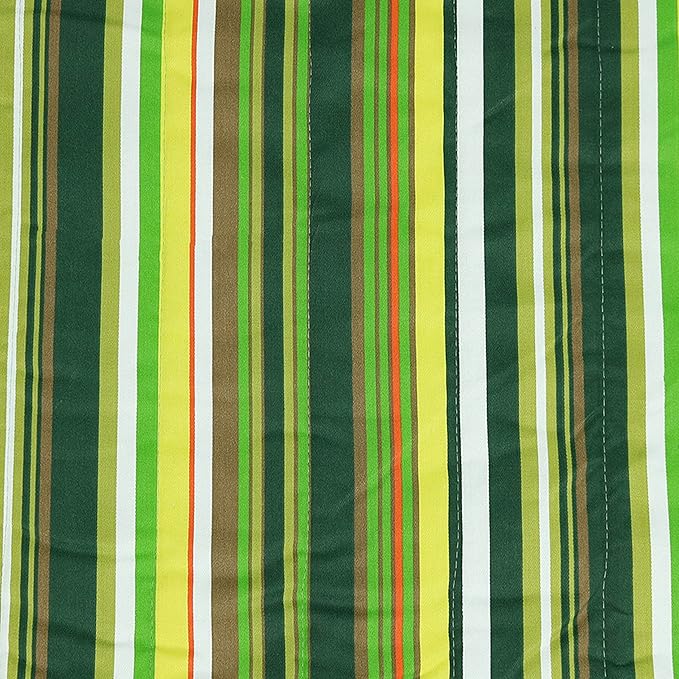 Sunnydaze Quilted Double Hammock with Stand for Outside - 350-Pound Capacity 2-Person Hammock with Stand - 12-Foot Stand - Melon Stripe