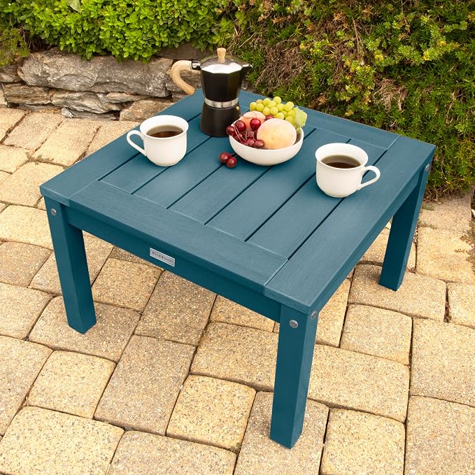 Highwood AD-DSST1-NBE Adirondack Side Table, Nantucket Blue