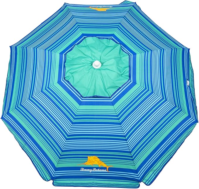 Tommy Bahama ANCHORX Adjustable Beach Umbrella Base System with Sand Anchor and Carrying Bag, SPF 50+ Protection Portable Outdoor Market Umbrella