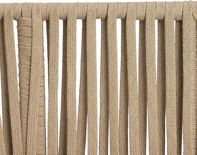 Christopher Knight Home John 4 Piece Patio Furniture Set with Slatted Coffee Table, Outdoor Sofa Set with Rope Back & Cushions, Modern Acacia Wood Sectional Conversation Set, Beige+Cream+Light Teak