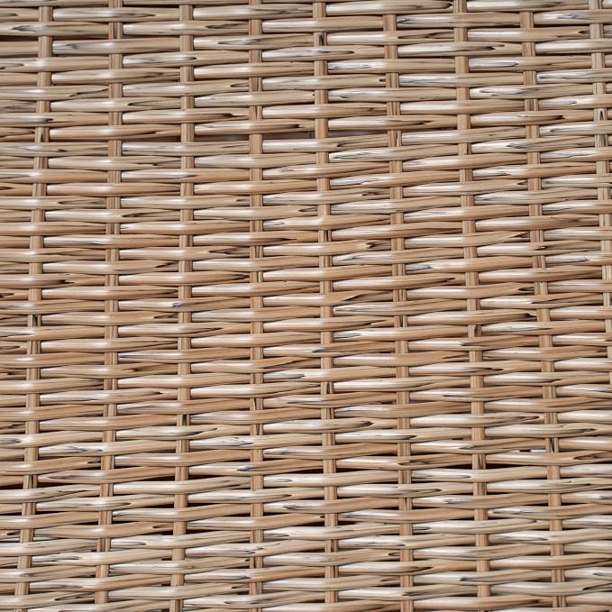 Christopher Knight Home Shuri Patio Acacia Wood Dining Table, Slatted Tabletop Outdoor Side Table with Handwoven Rattan Legs, Rectangular Outdoor Dining Table for Backyard/Garden, Brown + Teak