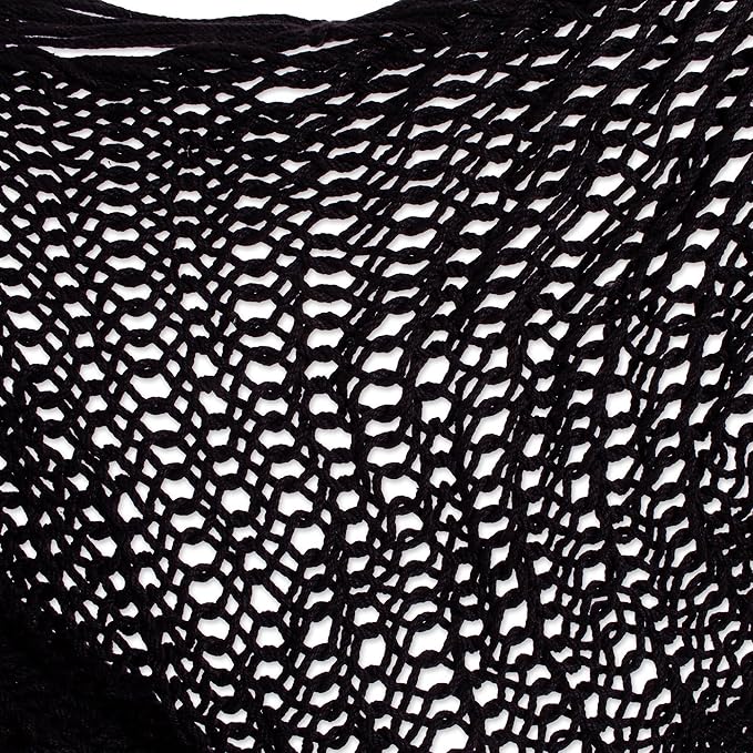 Novica Handmade Sea Breezes in Black Cotton Hammock Swing