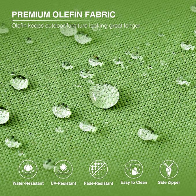 Joyside 8 Piece Wicker Patio Furniture Set, Rattan Patio Chairs with High Back, Deep Seating, Wide Armrest, Thickened Cushions, Outdoor Furniture for Deck, Porch Use