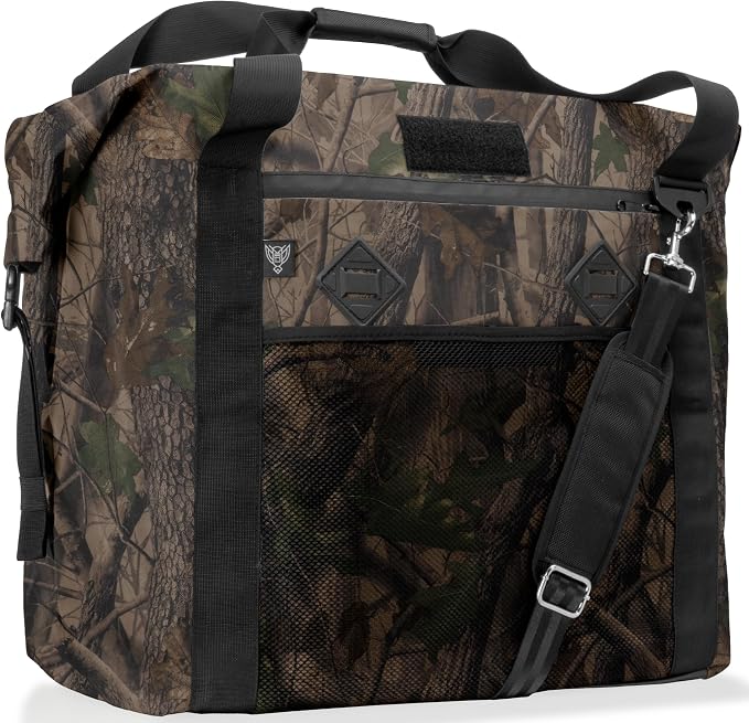 Xtreme Sight Line ~ AQUA G CUBƎ 100 Waterproof Faraday Bag for Medium to Large Generators and Electronics ~ Protects Against EMP/CME/EMF/RF ~ Diamond Form Farday Lined Interior ~ Backwoods Camo