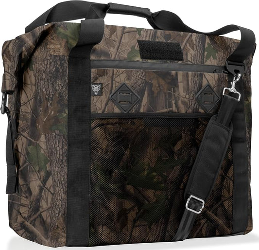 Xtreme Sight Line ~ AQUA G CUBƎ 100 Waterproof Faraday Bag for Medium to Large Generators and Electronics ~ Protects Against EMP/CME/EMF/RF ~ Diamond Form Farday Lined Interior ~ Backwoods Camo