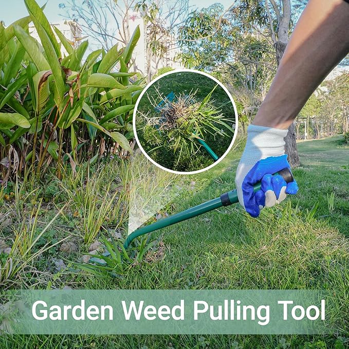 Weeding Artifact Uprooting Weeding Tool kit 2 Pack 6 Teeth 11 Teeth Weed Pulling Tool Portable Manual Weeder Puller for vegetabe Gardening Backyard Farm Planting Weeding