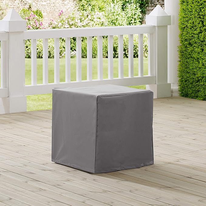 Crosley Furniture Patio Furniture Covers, Waterproof Outdoor Side Table Cover for Backyard, Deck, Gray