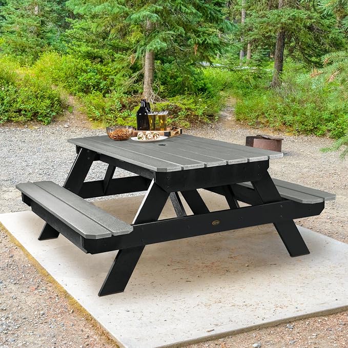 Highwood Professional Commercial Grade National Picnic Table, Flint
