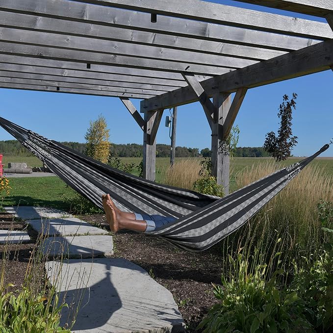 Vivere Latin Hammock Collection – Vibrant 100% Cotton Double Hammock, Supports 2 Adults - 450 lb Capacity (Splendora)