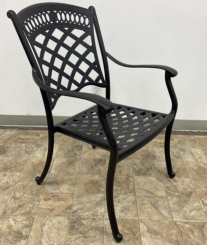 St Augustine Outdoor Cast Aluminum Powder Coated 11-Piece Dining Set with Extendable 48x132 Table (with 2 Rockers and 8 Regular Chairs)