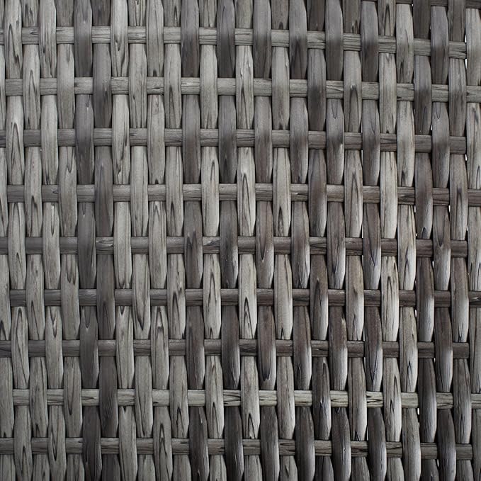 SAFAVIEH Outdoor Collection Madalina Grey Brown/White Wicker Conversation Patio Set