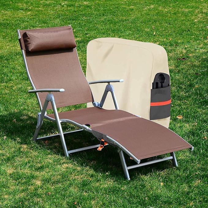 SOKINGCOVER Zero Gravity Chair Covers - Outdoor Folding Chair Cover, Waterproof Folding Recliner Chair Cover Folding Lawn Chair Cover Outdoor Folding Chair Covers Waterproof and UV Resistan (1PC)
