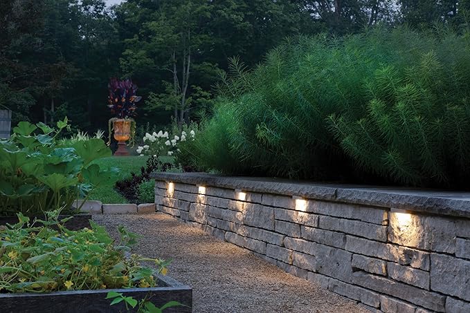 Hinkley Nuvi Small Deck Sconce 10-Pack - Vinyl Alloy, Composite Polycarbonate Lens, Integrated LED, Horizontal Illumination - Titanium Finish