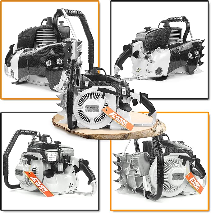 F070W Gas Chainsaw Powerhead NEOTEC Chainsaw 105cc 2-Cycle Gasoline Power Chain Saws 4.8KW 6.4HP Fit for 36 and 42 inch Bar All Parts Compatible with MS070 090 Neotec NS8105 without Bar