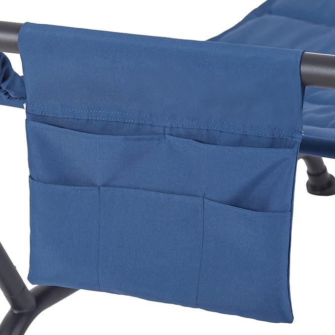 SEDLAV Belden Park Polyester Hammock with Stand and Pillow, 90.55" L x 38" W x 32" H (Blue)