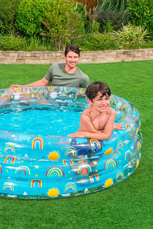 Bestway | Rainbow Inlatable Kids Play Pool, Swimming Pool Toys, Water Pool Toys, Inflatable Baby, Kids Pool for Outdoors