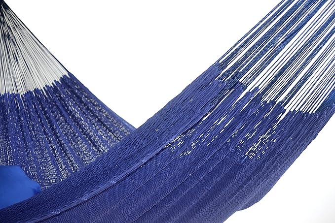 HAMMOCKS RADA.- Thicker Cotton String - Mayan Style (Dark Blue)