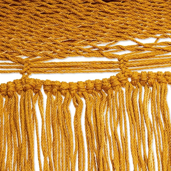 Novica Handmade Amber Cascade Cotton Rope Hammock (Double)