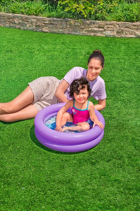 Bestway | 2 Ring Inflatable Kiddie Pool, Swimming Pool Toys, Water Pool Toys, Inflatable Baby, Kids Pool for Outdoors, Assorted-Designs
