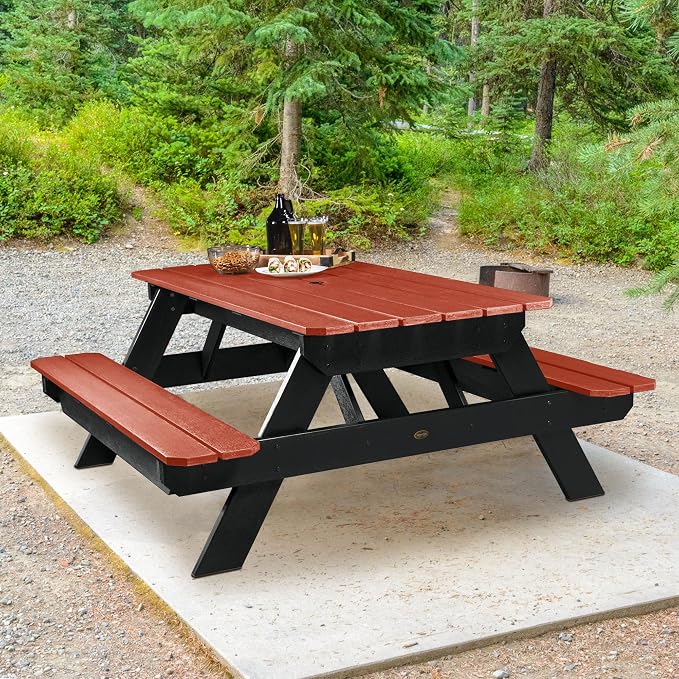 Highwood Professional Commercial Grade National Picnic Table, Jasper